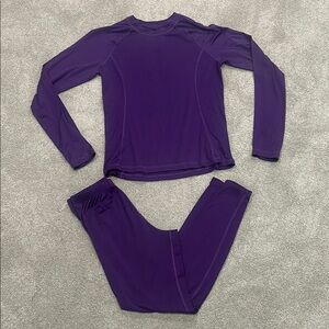 Purple Long Sleeve long underwear set